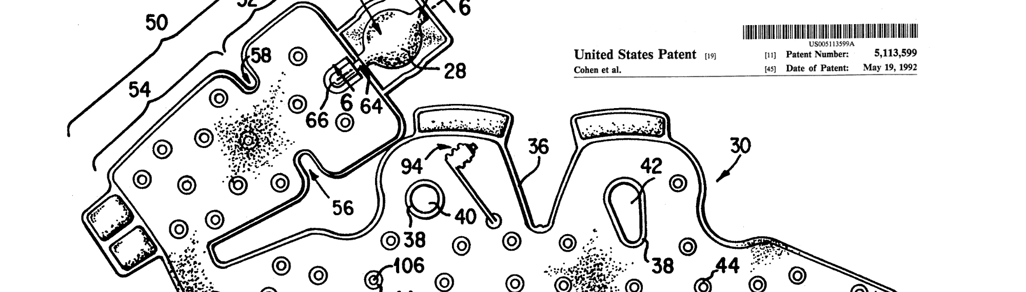 Reebok Pump patent drawing